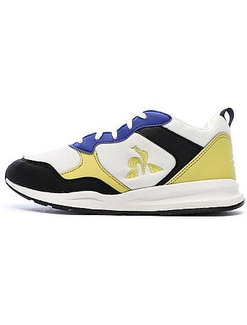Sapatilhas Le Coq Sportif R500 para Menino - Branco, Preto e Amarelo