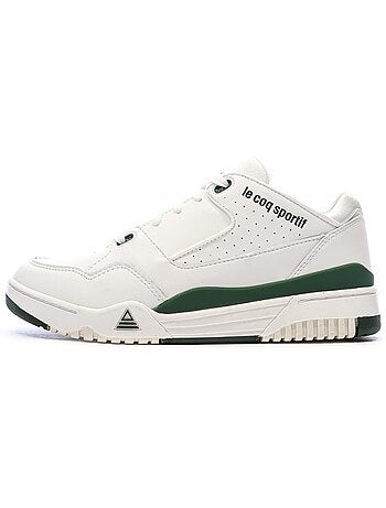 Sapatilhas brancas e azuis marinho le coq sportif t1000 para homem