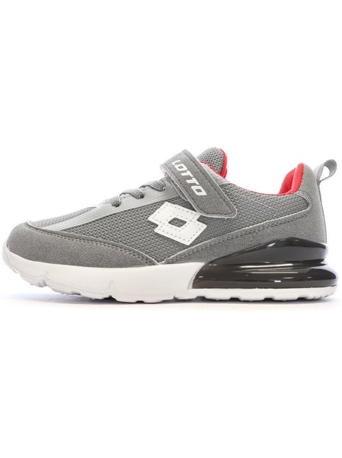 Sapatilhas lotto novara para menino cinza/branco - Kiabi