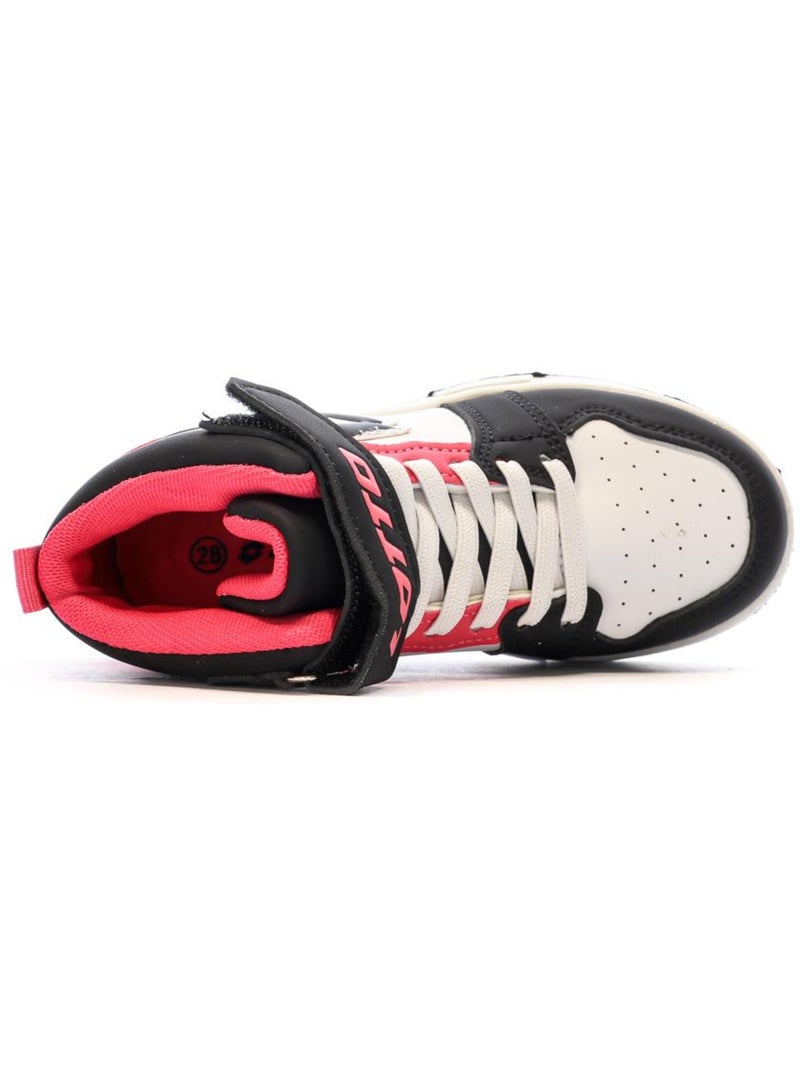 Sapatilhas Lotto Ravenne para Menino - Branco/Preto/Rosa Branco / Preto / Vermelho - Kiabi