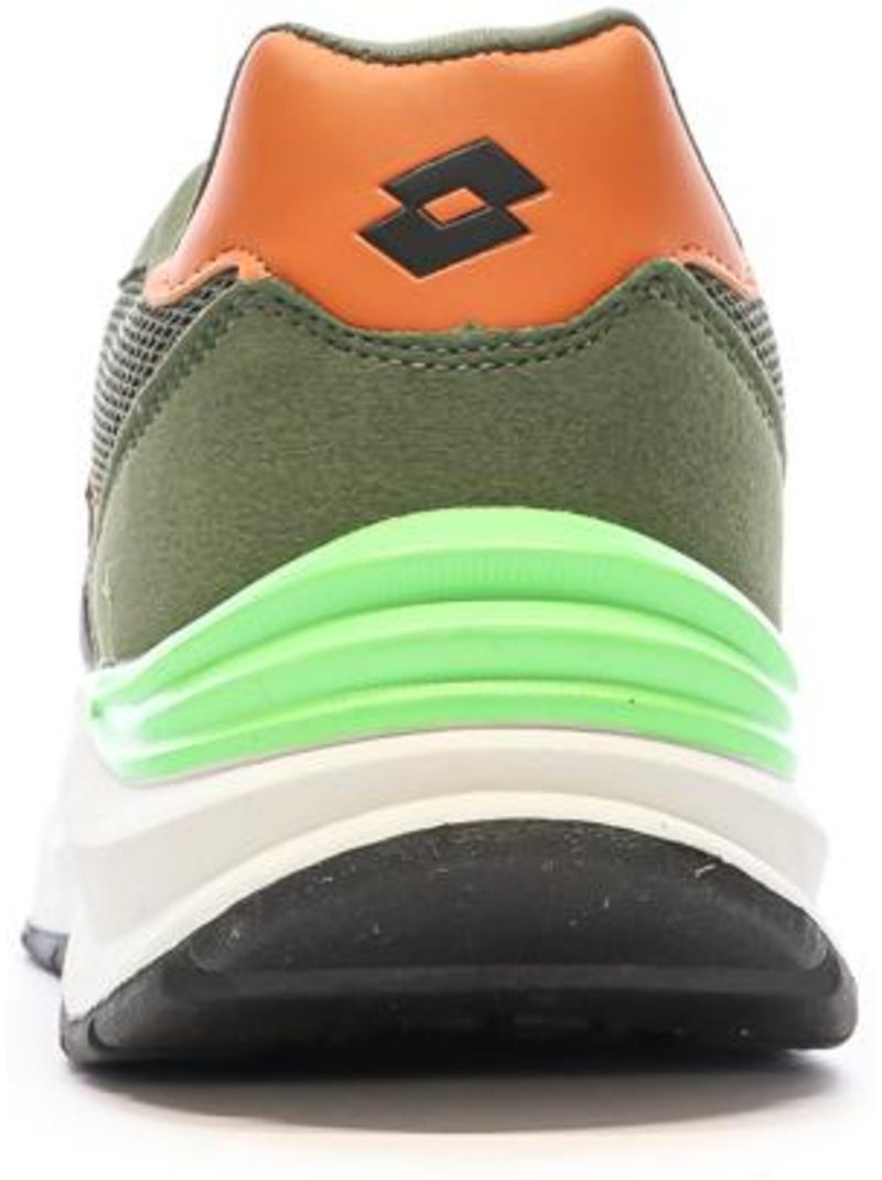 Sapatilhas lotto twenty6 kaki/laranja para homem Verde cáqui claro - Kiabi