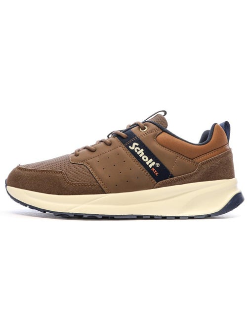 Sapatilhas Masculinas Castanhas Schott Fugio Cognac - Kiabi Sapatilhas Masculinas Castanhas Schott Fugio Cognac - Kiabi