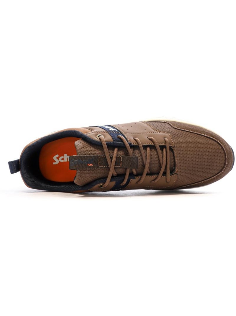 Sapatilhas Masculinas Castanhas Schott Fugio Cognac Castanho-capuccino - Kiabi