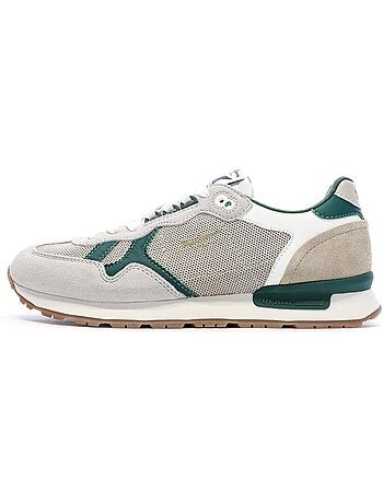 Sapatilhas Masculinas Pepe Jeans Brit Retro Cinzento/Verde