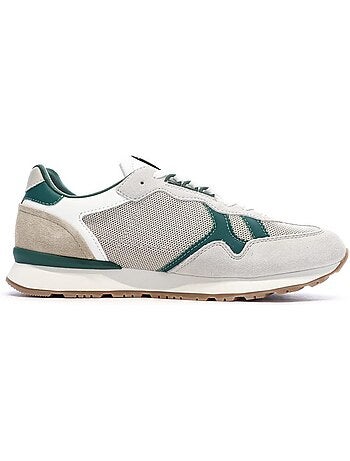 Sapatilhas Masculinas Pepe Jeans Brit Retro Cinzento/Verde