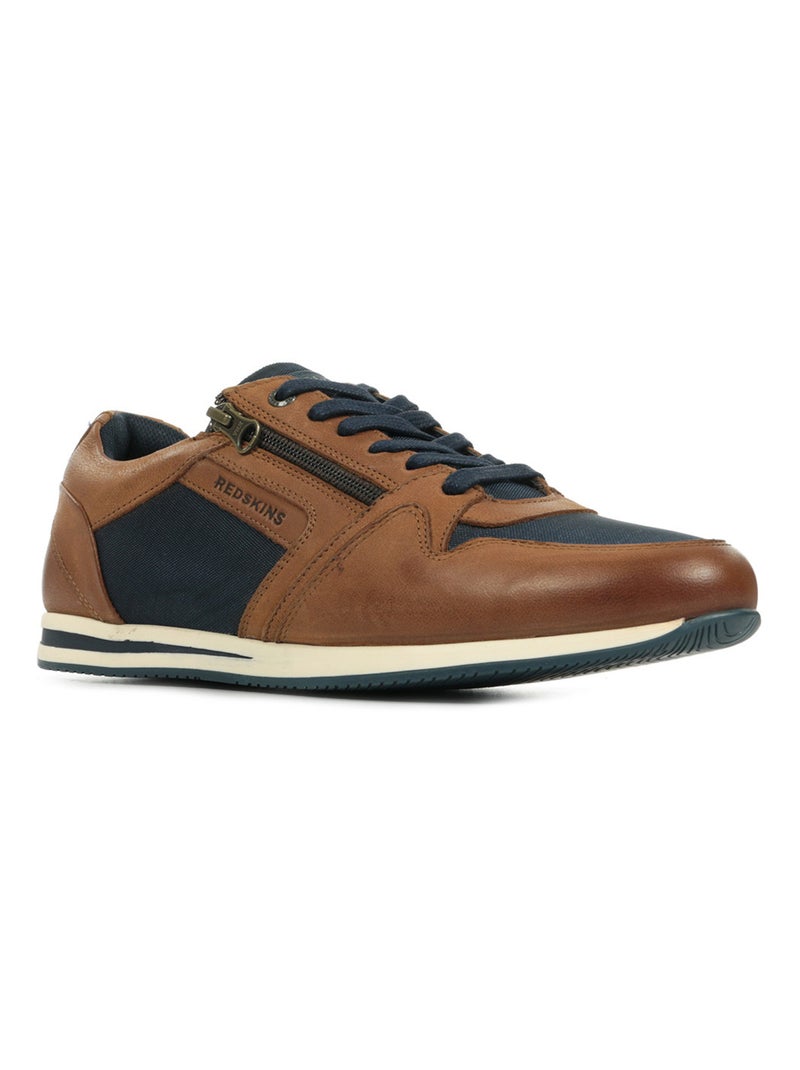 Sapatilhas Masculinas Redskins Lucide Castanho/Azul-Marinho Castanho - Kiabi