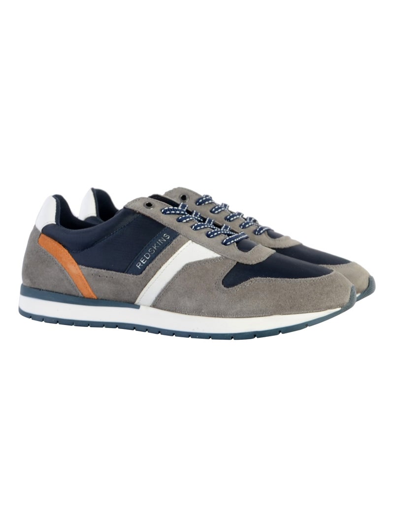 Sapatilhas Masculinas Redskins Nixor Azul-Marinho/Caqui Cinza - Kiabi