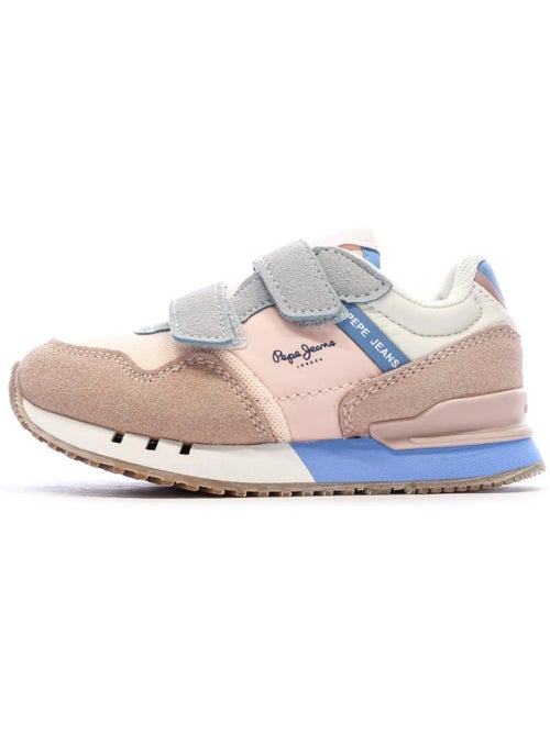 Sapatilhas menina pepe jeans london band rosa/azul - Kiabi