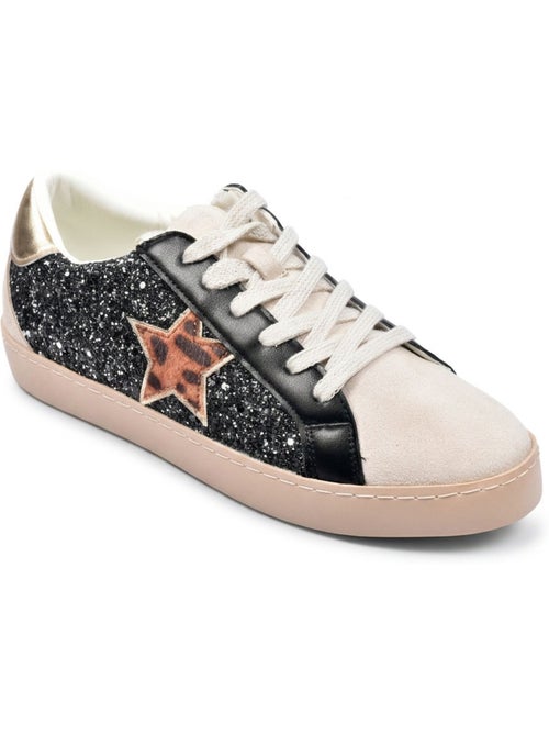 Sapatilhas Mulher Estrela Glitter Plataforma OZABI MMXXIV - Kiabi Sapatilhas Mulher Estrela Glitter Plataforma OZABI MMXXIV - Kiabi
