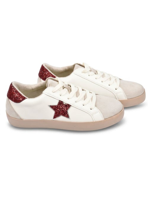 Sapatilhas Mulher Estrela Glitter Plataforma OZABI MMXXIV - Kiabi Sapatilhas Mulher Estrela Glitter Plataforma OZABI MMXXIV - Kiabi