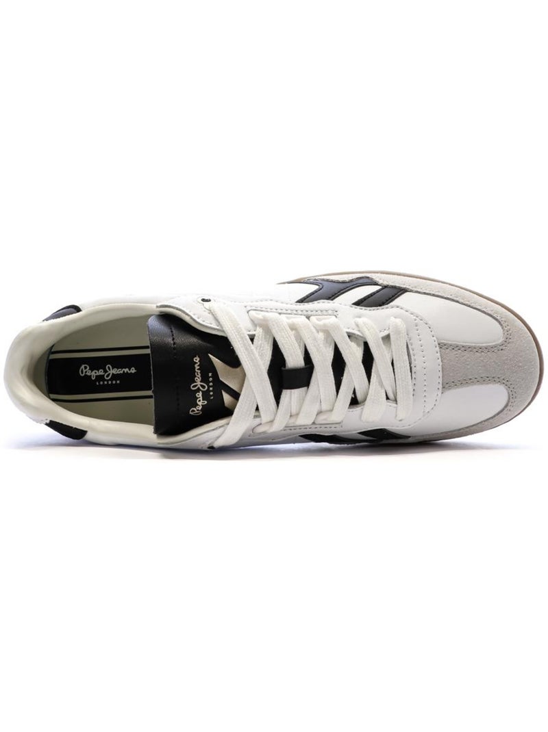 Sapatilhas Pepe Jeans Ball para Homem - Branco/Preto Branco - Kiabi