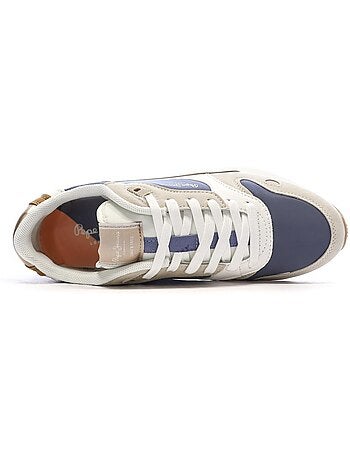 Sapatilhas pepe jeans bexley light thames azul/branco para homem