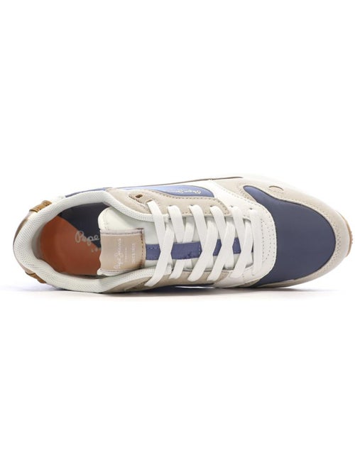 Sapatilhas pepe jeans bexley light thames azul/branco para homem - Kiabi Sapatilhas pepe jeans bexley light thames azul/branco para homem - Kiabi