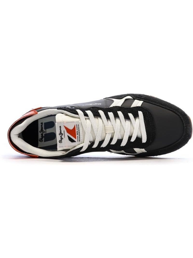 Sapatilhas Pepe Jeans Brit Fly para Homem em Preto e Vermelho Preto - Kiabi