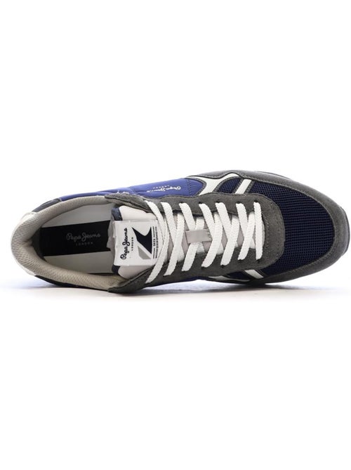 Sapatilhas Pepe Jeans Brit Mistas Cinzento/Azul para Homem - Kiabi Sapatilhas Pepe Jeans Brit Mistas Cinzento/Azul para Homem - Kiabi