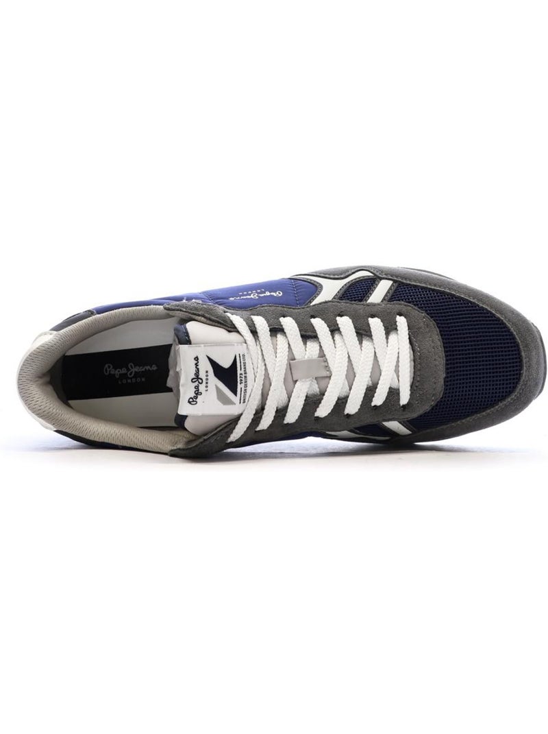 Sapatilhas Pepe Jeans Brit Mistas Cinzento/Azul para Homem Cinza-prateado - Kiabi