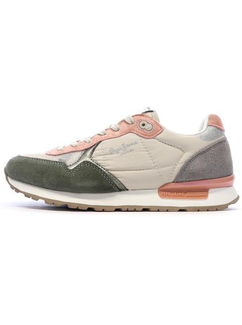 Sapatilhas Pepe Jeans Brit Mixt Bege/Rosa para Mulher - Kiabi Sapatilhas Pepe Jeans Brit Mixt Bege/Rosa para Mulher - Kiabi