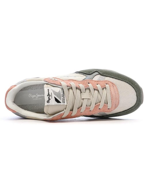 Sapatilhas Pepe Jeans Brit Mixt Bege/Rosa para Mulher - Kiabi Sapatilhas Pepe Jeans Brit Mixt Bege/Rosa para Mulher - Kiabi