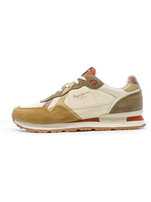 Sapatilhas Pepe Jeans Brit Print para Mulher em Cru/Camel - Kiabi Sapatilhas Pepe Jeans Brit Print para Mulher em Cru/Camel - Kiabi