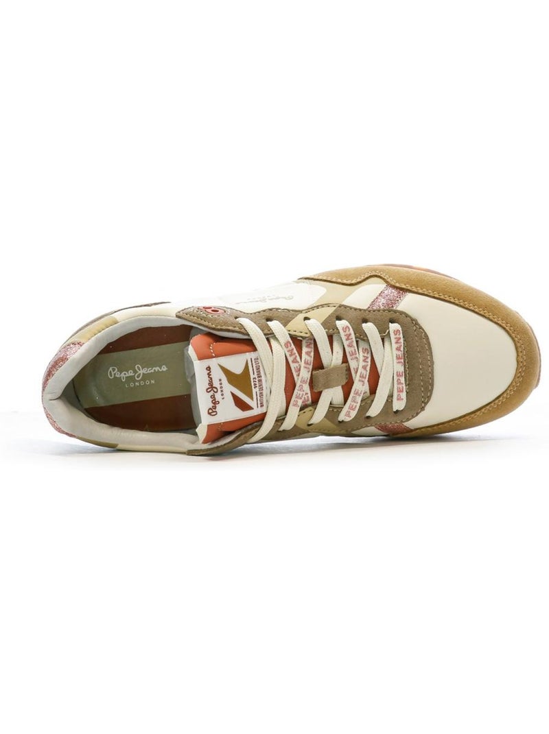 Sapatilhas Pepe Jeans Brit Print para Mulher em Cru/Camel Castanho-capuccino - Kiabi