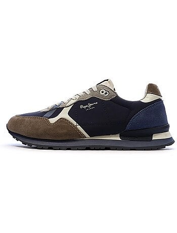 Sapatilhas Castanhas Pepe Jeans Brit Prints para Homem
