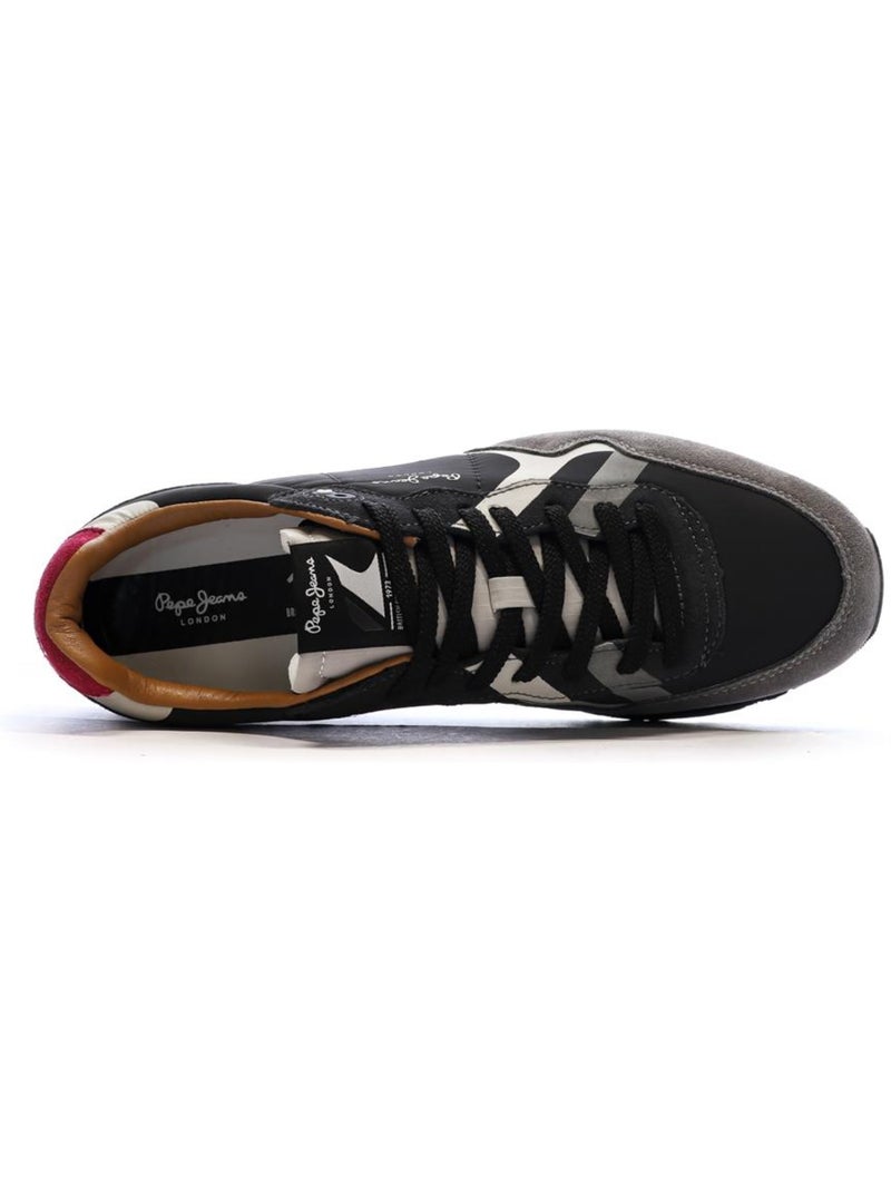 Sapatilhas Pepe Jeans Brit Prints para Homem Pretas/Cinzento Cinza-prateado - Kiabi