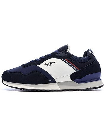 Sapatilhas pepe jeans brit road m para homem em castanho/vermelho/azul-marinho