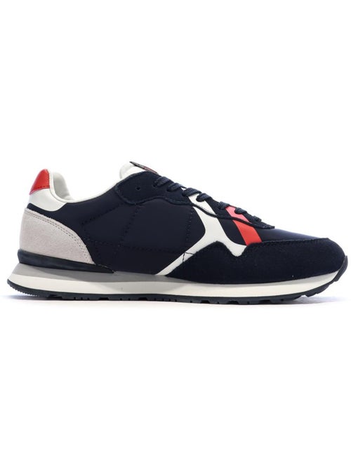 Sapatilhas pepe jeans brit road m para homem azul-marinho/vermelho - Kiabi