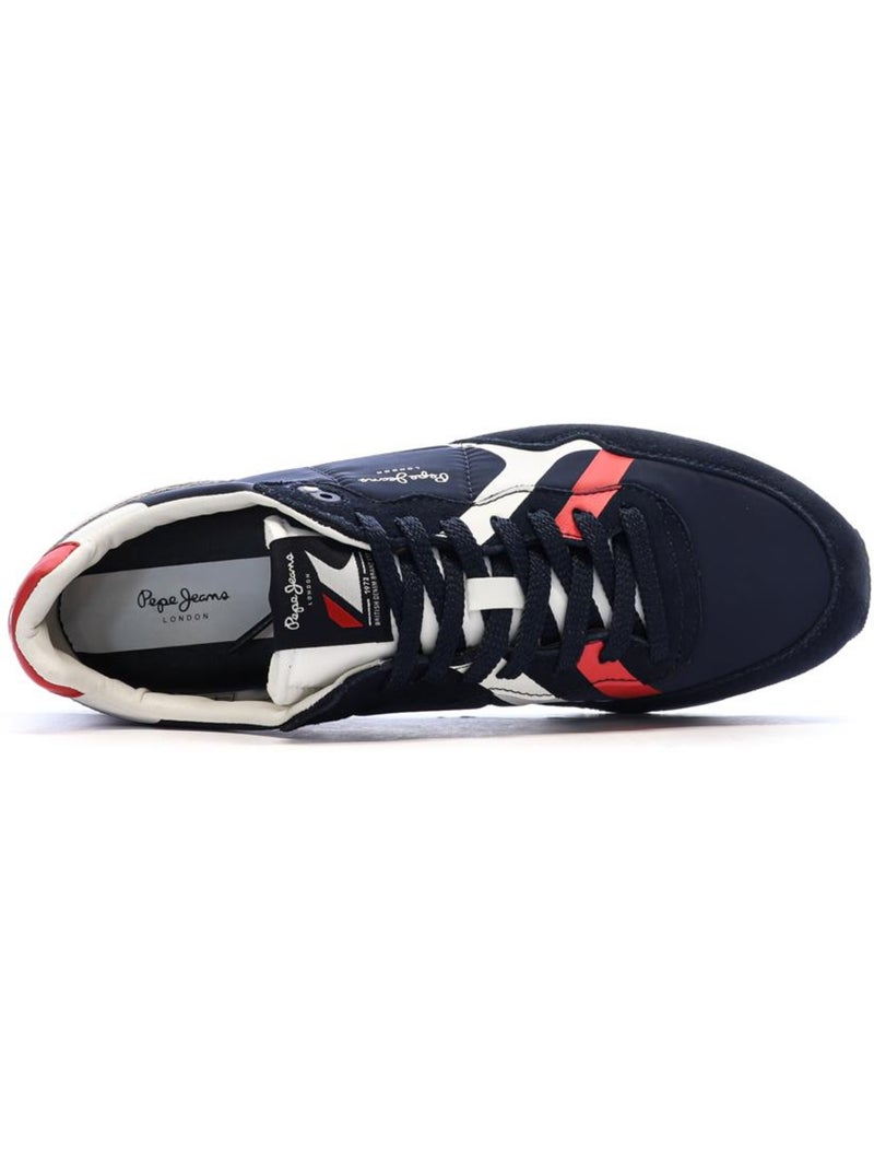 Sapatilhas pepe jeans brit road m para homem azul-marinho/vermelho Azul-marinho - Kiabi