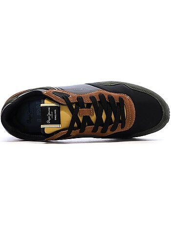 Sapatilhas pepe jeans brit road m para homem em castanho/vermelho/azul-marinho