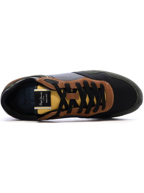 Sapatilhas pepe jeans brit road m para homem em azul-marinho/caqui/vermelho - Kiabi