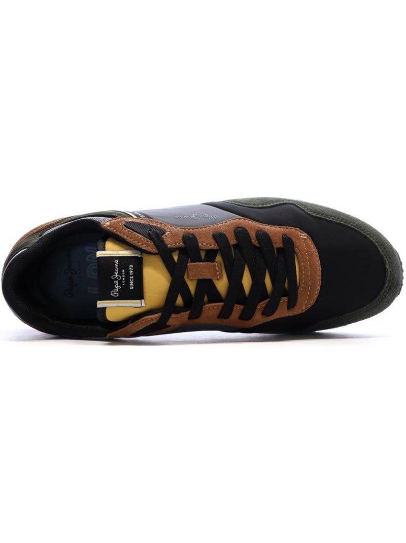 Sapatilhas pepe jeans brit road m para homem em azul-marinho/caqui/vermelho Verde cáqui claro - Kiabi