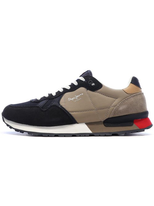 Sapatilhas pepe jeans brit road m para homem em azul-marinho/taupe - Kiabi