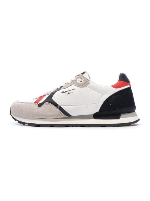 Sapatilhas Pepe Jeans Brit Road para Homem Cinza/Branco - Kiabi Sapatilhas Pepe Jeans Brit Road para Homem Cinza/Branco - Kiabi