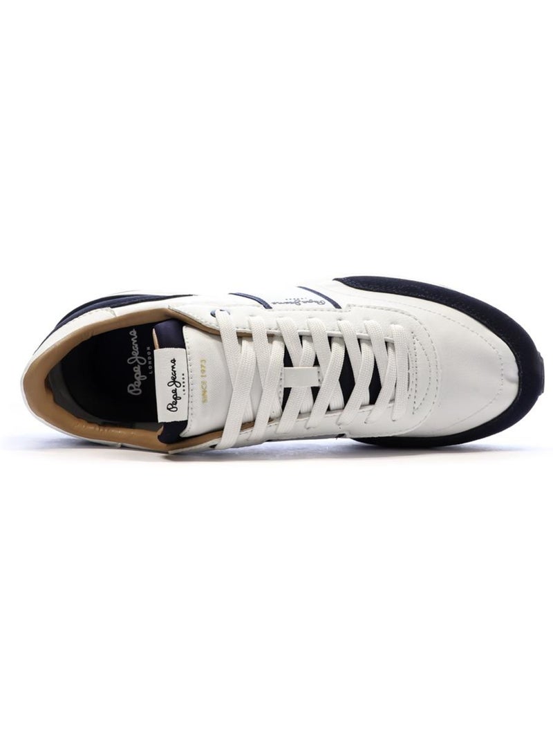 Sapatilhas Pepe Jeans Buster para Homem - Branco/Preto Branco - Kiabi