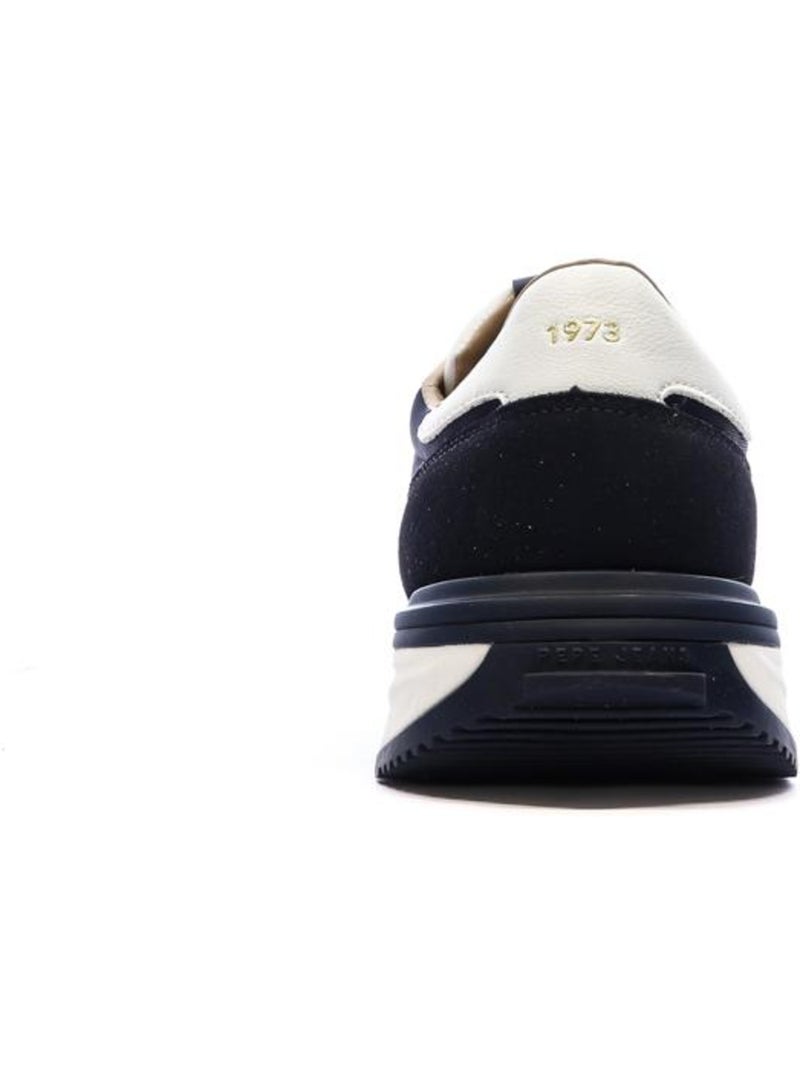 Sapatilhas Pepe Jeans Buster para Homem Brancas e Azul-Marinho Azul-marinho - Kiabi