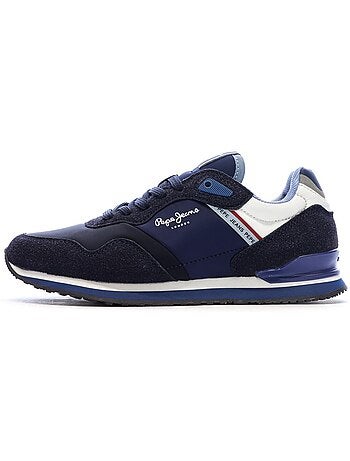 Sapatilhas pepe jeans london berg para homem azul-marinho