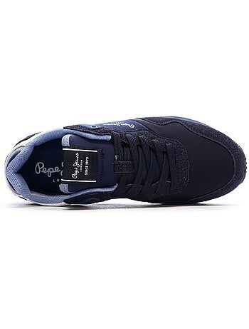 Sapatilhas pepe jeans london berg para homem azul-marinho