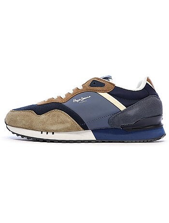 Sapatilhas Pepe Jeans London Class M Marine/Camel para Homem