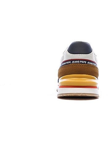 Sapatilhas pepe jeans london para homem - azul marinho, camel e amarelo