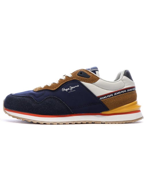 Sapatilhas pepe jeans london para homem - azul marinho, camel e amarelo - Kiabi Sapatilhas pepe jeans london para homem - azul marinho, camel e amarelo - Kiabi