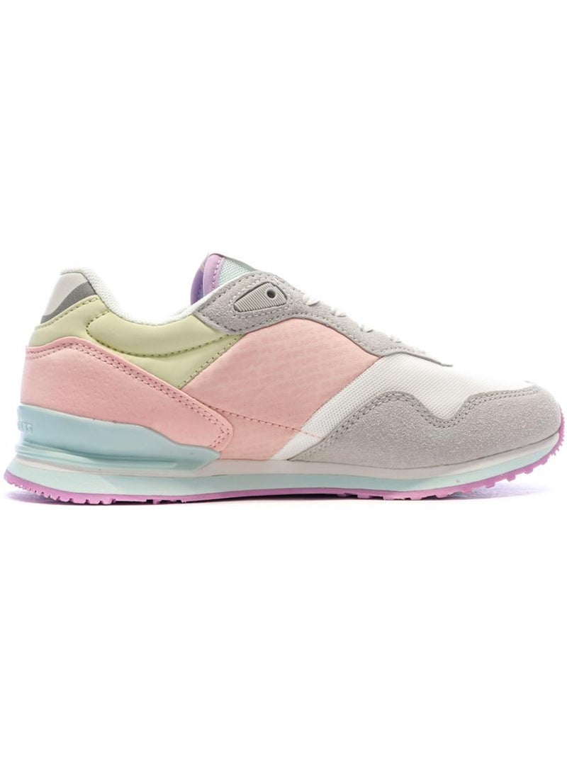Sapatilhas pepe jeans london para mulher em cinzento, rosa e amarelo Cinza-prateado - Kiabi