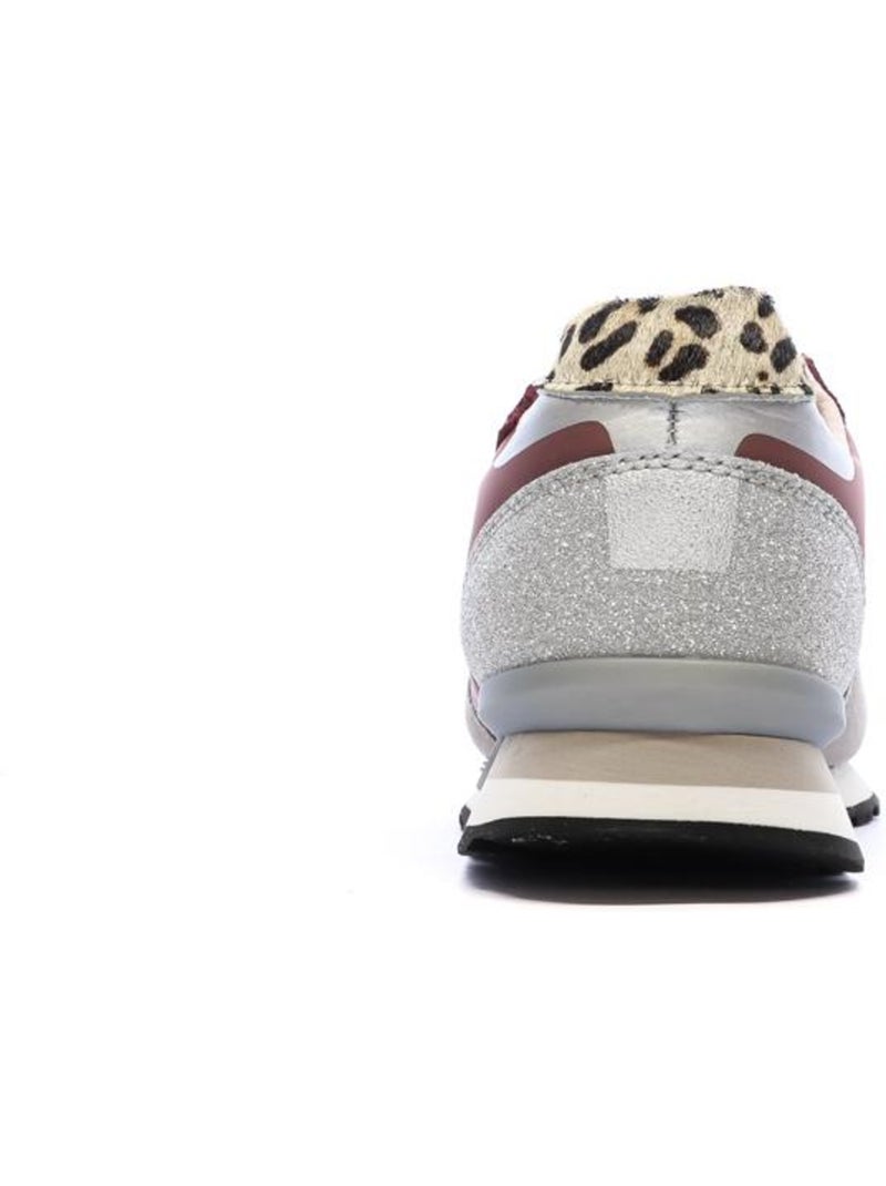 Sapatilhas pepe jeans marlon bordeaux/gris para mulher Rosa - Kiabi