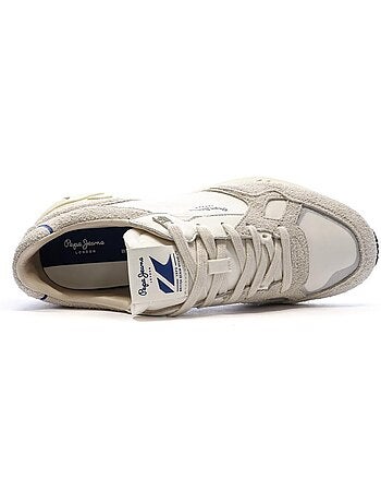 Sapatilhas Pepe Jeans Marlon Divided para Homem Brancas/Cinzento