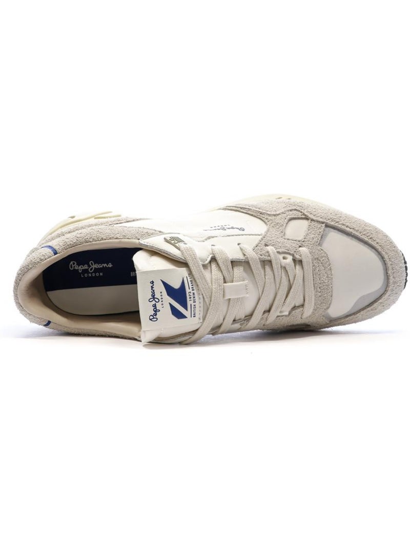 Sapatilhas Pepe Jeans Marlon Divided para Homem Brancas/Cinzento Branco - Kiabi