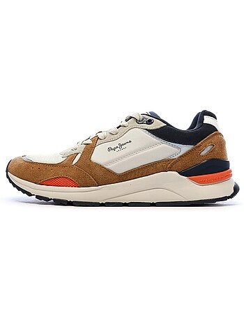 Sapatilhas pepe jeans x20 rise bege/camel para homem