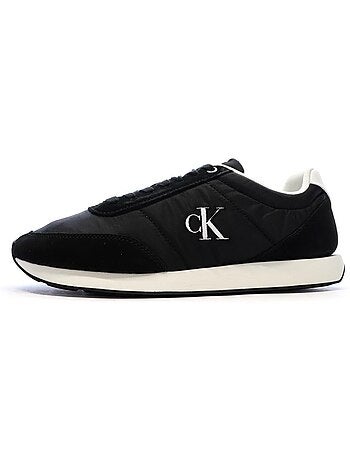 Sapatilhas Pretas Calvin Klein Jeans Retrô para Homem