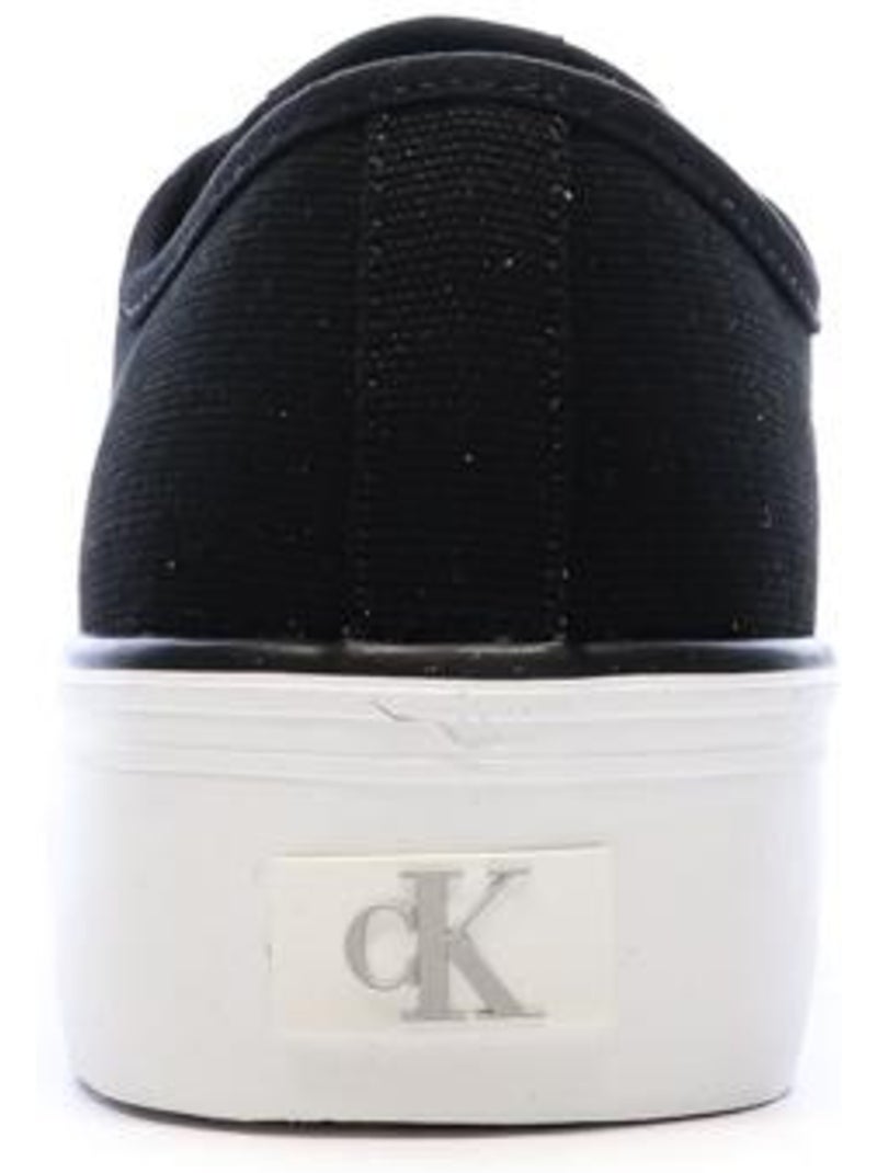 Sapatilhas Pretas Calvin Klein Jeans Vulc para Mulher Preto - Kiabi