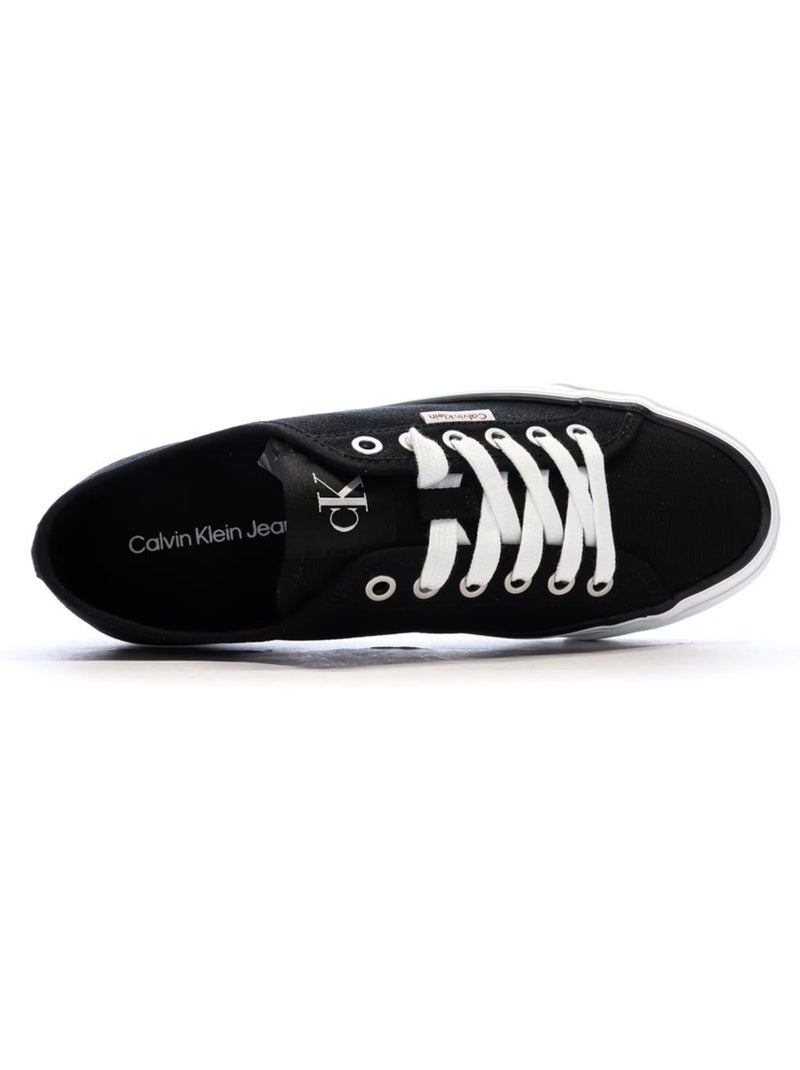 Sapatilhas Pretas Calvin Klein Jeans Vulc para Mulher Preto - Kiabi
