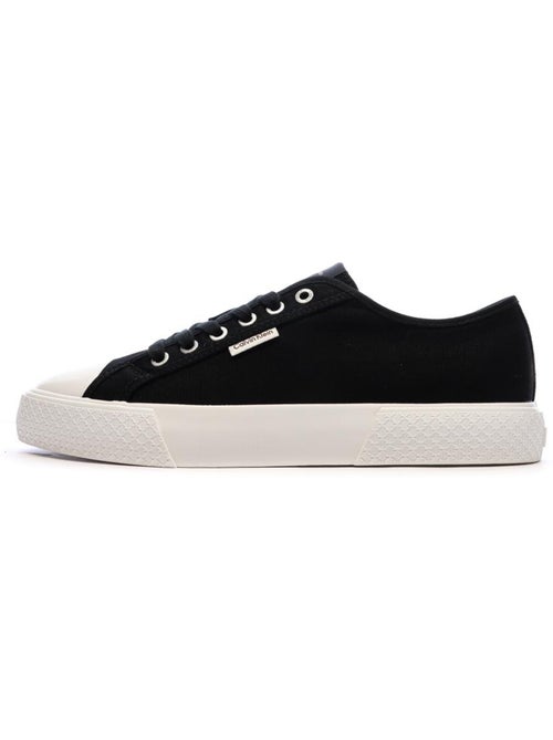 Sapatilhas pretas de atacadores calvin klein jeans para mulher - Kiabi Sapatilhas pretas de atacadores calvin klein jeans para mulher - Kiabi